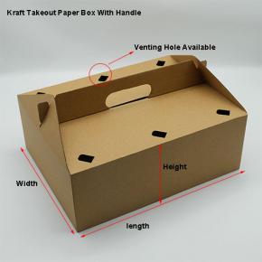 Takeout Paper Box With Handle