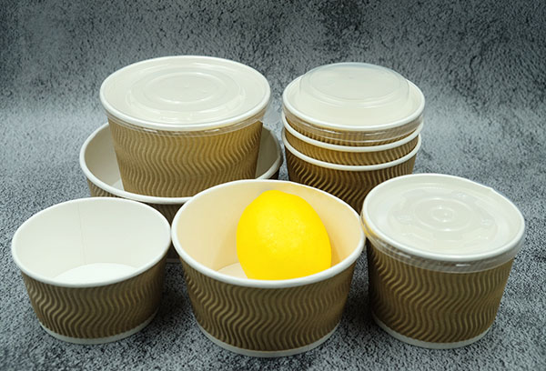 yellow paper bowls